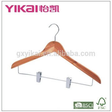 Best price cedar shirt hanger with metal clips